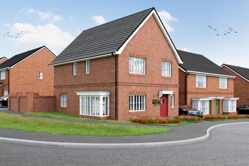 Detached new build home at Garvey Glade in Nottingham