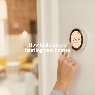 How do builders heat new homes 2025